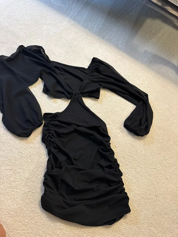 SweatyRocks Black Cutout Dress - Image 3