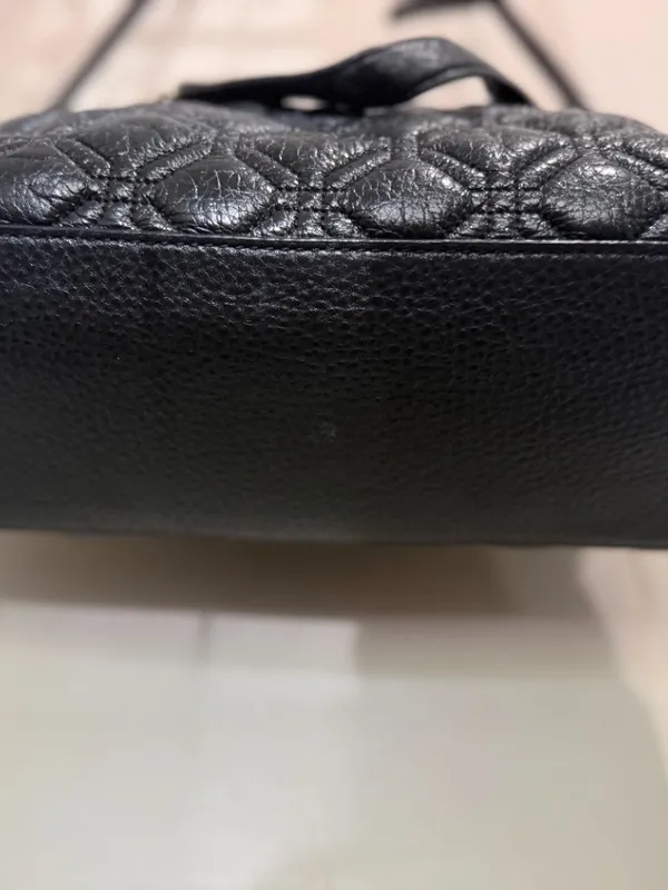 Kate Spade Small Rachelle Astor Court Quilted Satchel Black 100% Leather Purse - Image 9