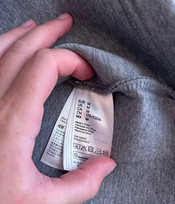 X H&M Wang Grey Crewneck - Image 6