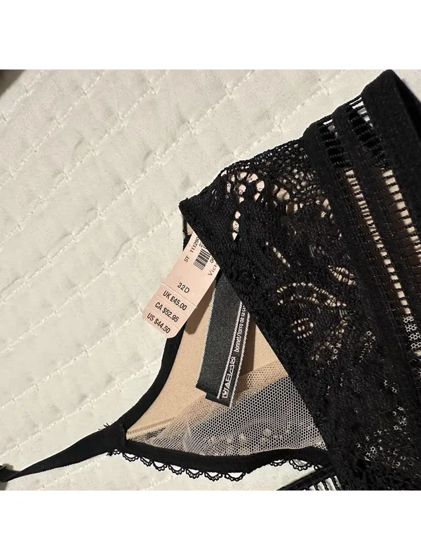 Victoria’s Secret Very Sexy Black Front Close Plunge Bralette XS Extra Small NWT - Image 4