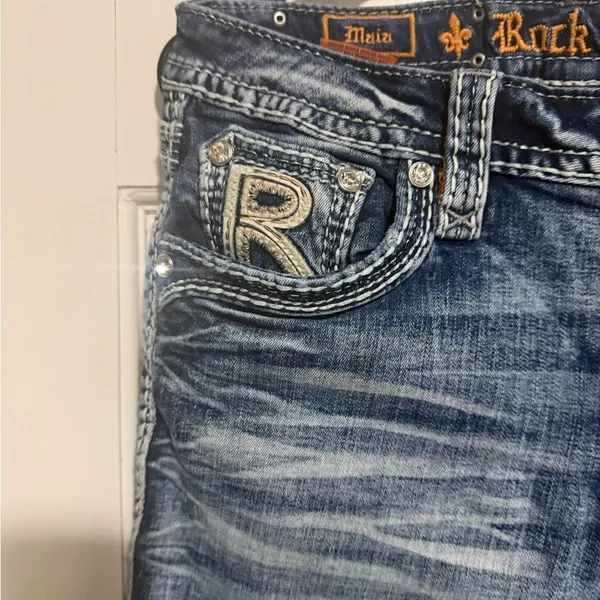 Rock Revival Maia Easy Ankle Skinny Stretch Jean Size 28 Inseam 24in - Image 4
