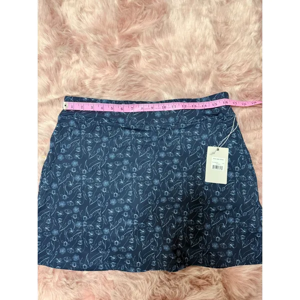 NWT Etonic Golf Skort Navy Blue Floral Print Skirt Athletic Size Large - Image 8