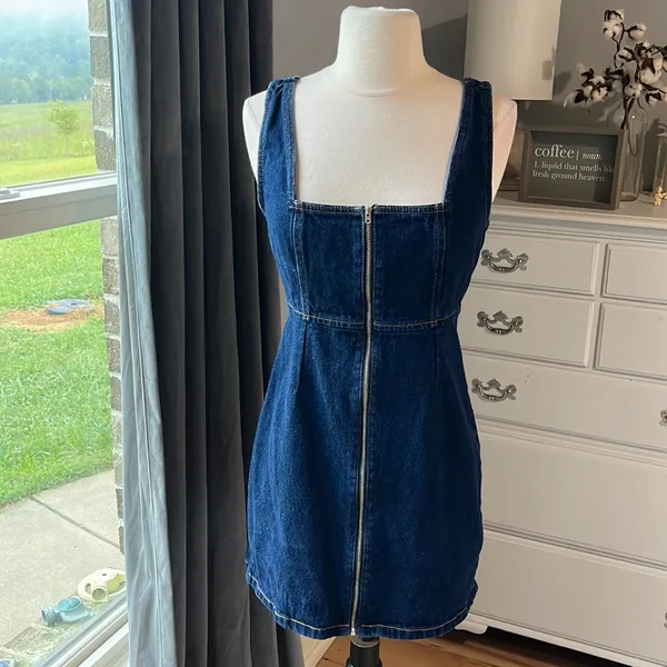 BDG Urban Outfitters Denim Jumper Dress - Image 3