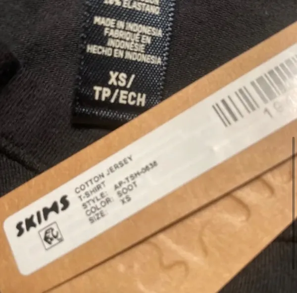 SKIMS Cotton Jersey T-Shirt XS - Image 3