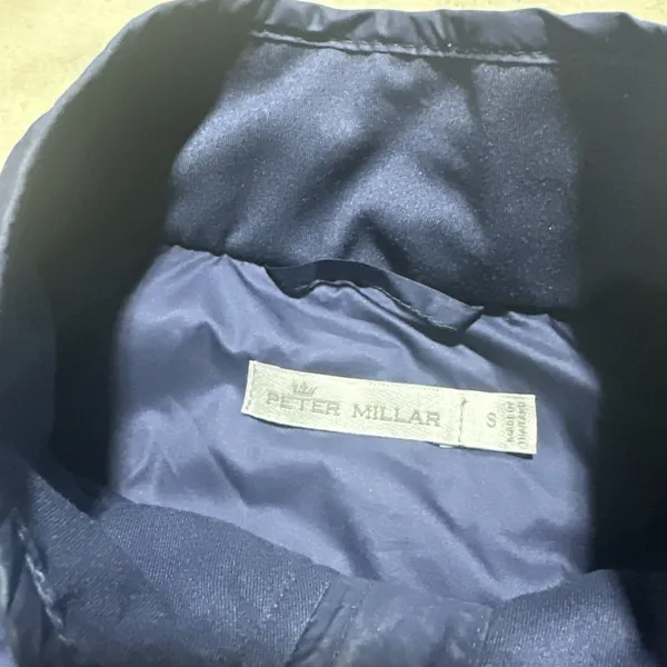 Peter Millar Women's Merge Hybrid Jacket SZ Small Navy Blue Workplace Logo Golf - Image 3