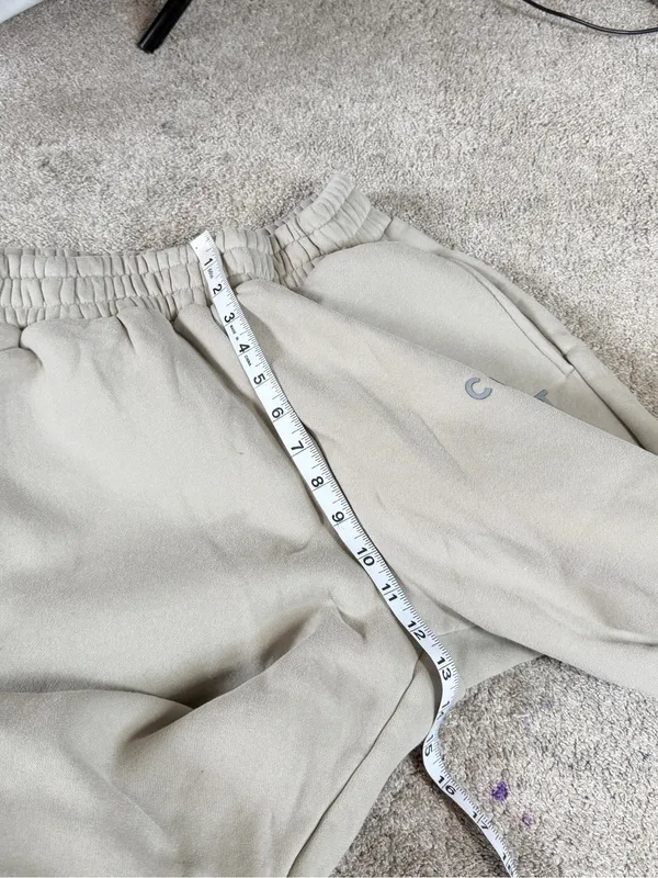 Comfrt Women’s Tranquil Sweatpants Jogger Oversized Heavyweight Fleece Cement S - Image 12