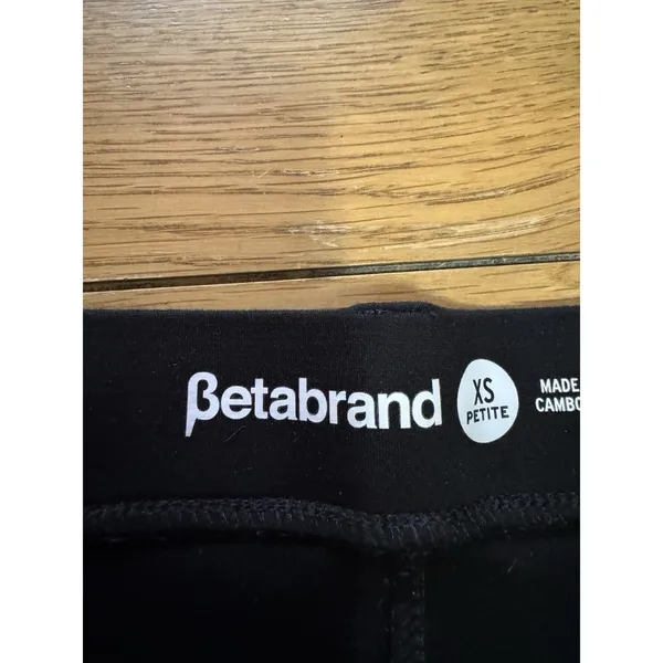 Betabrand Pants‎ Women Size XS Petitie Pull On Black Stretch Loungwear Office - Image 10