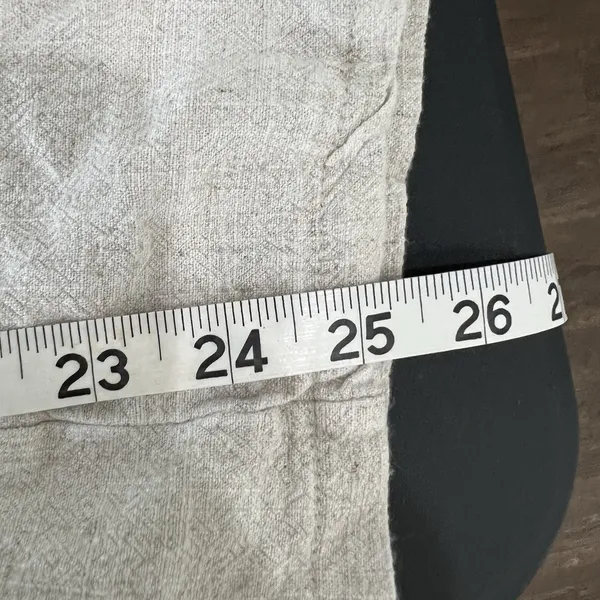 Audrey 3+1 S Small Jumpsuit Bibbed Overall Linen Cropped Sleeveless Boho Coastal - Image 11