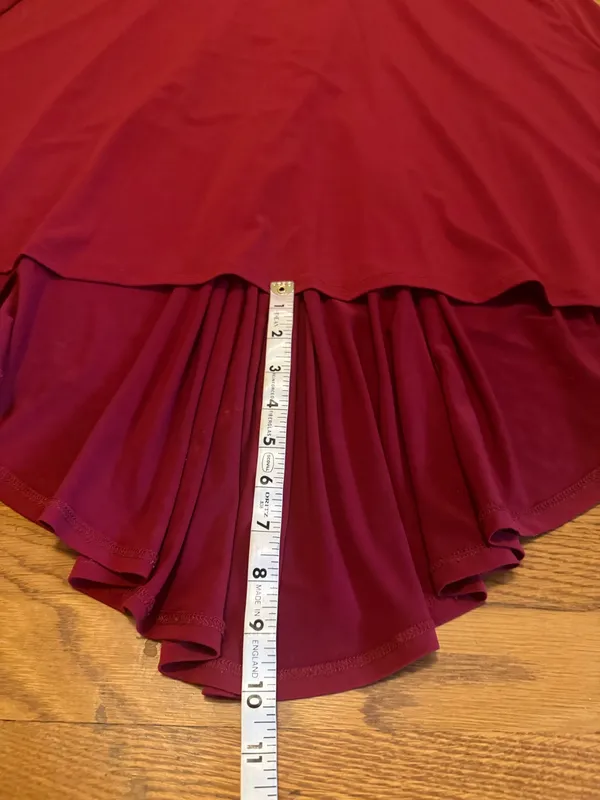 Rubber Ducky Burgundy Long sleeve Cutout Evening Dress size M - Image 10