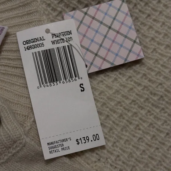 VTG Penguin Munsingwear Lambswool Cashmere Poncho‎ Sweater Cape Size Small NWT - Image 8