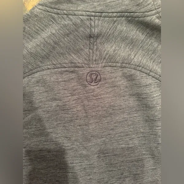Lululemon Athletica Cowl Neck Pullover Heather Grey Black Cozy Funnel Neck - Image 7