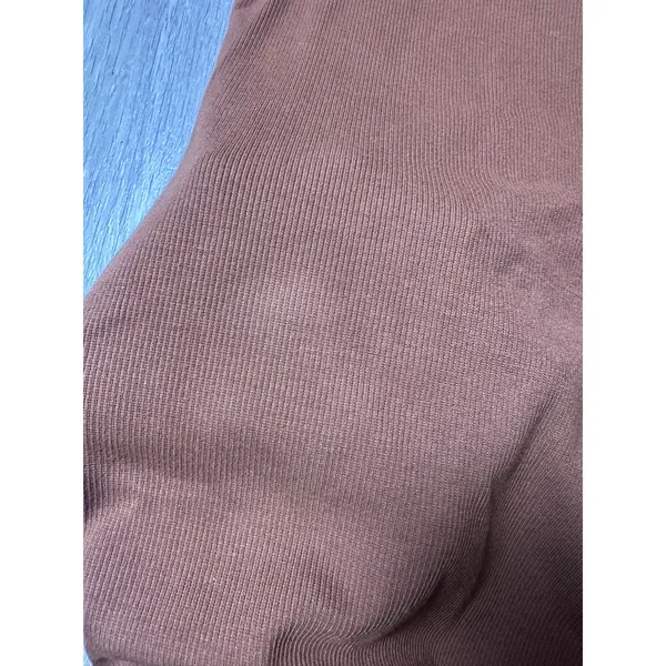 Talentless Brown Ribbed Tank Dress - Image 3