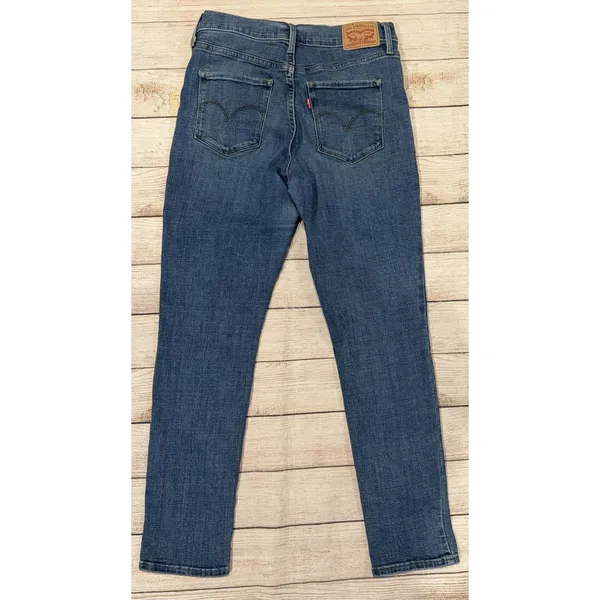 Levis Jeans Women's 311 Shaping Skinny Medium Wash Blue Denim Stretch Casual 28 - Image 4