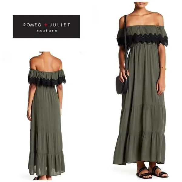 Romeo & Juliet couture olive green maxi dressNWOT - Image 2