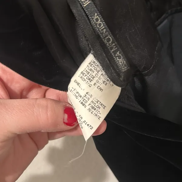Vintage Black Velvet Scott McClintook Evening Gown | Size 8 - Image 13