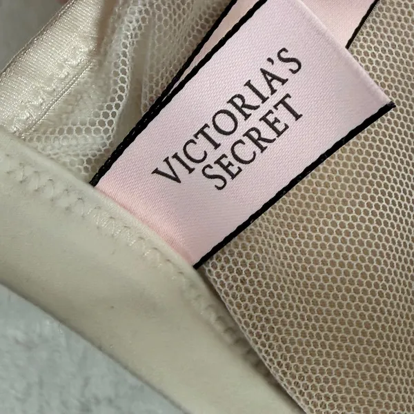 Victorias Secret Body by Victoria Lace Racerback Bralette Front Clasp Cream‎ M - Image 4