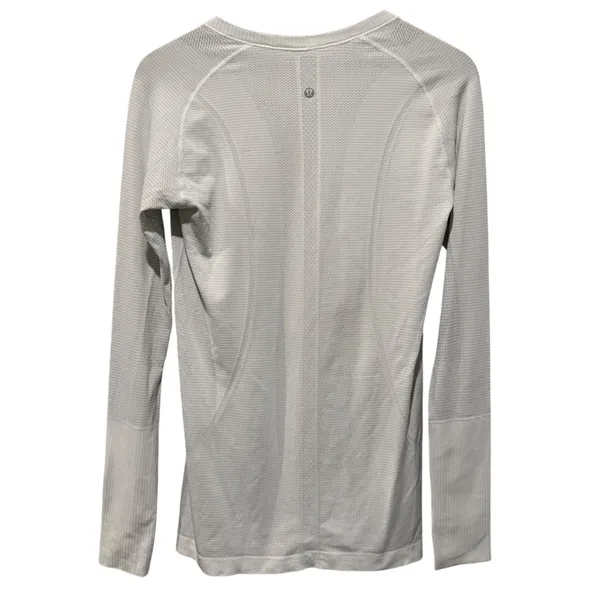 Lululemon Swiftly Tech Top Womens 10 White Long Sleeve Athletic Workout Gym - Image 2