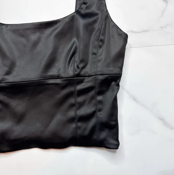 Wilfred Shine Satin Bustier Tank Top - Image 3