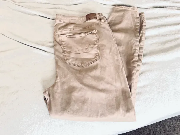 American Eagle skinny khaki stretch jeans - Image 5