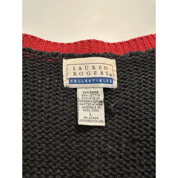 Christmas Vest Lauren Rodger's Collectibles Size Medium New Without Tags - Image 4