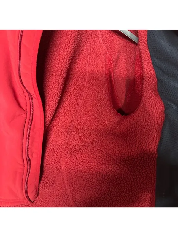 L.L. Bean Women’s Large Red Jacket Colorblock Fleece Lined Outdoor Hiking Cabin - Image 7