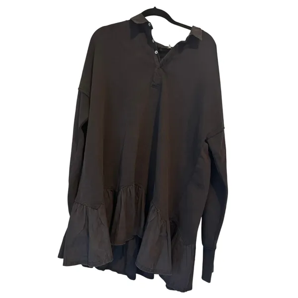 FREE PEOPLE Olivia Sweatshirt Size L MSRP $148 New without Tag SOO - Image 11