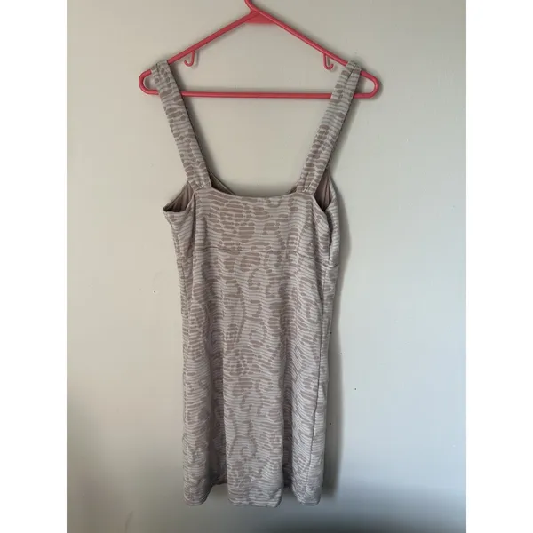 Free People Medium Womens Dress Floral Bodycon Textured Tank Gray Cotton Blend - Image 5