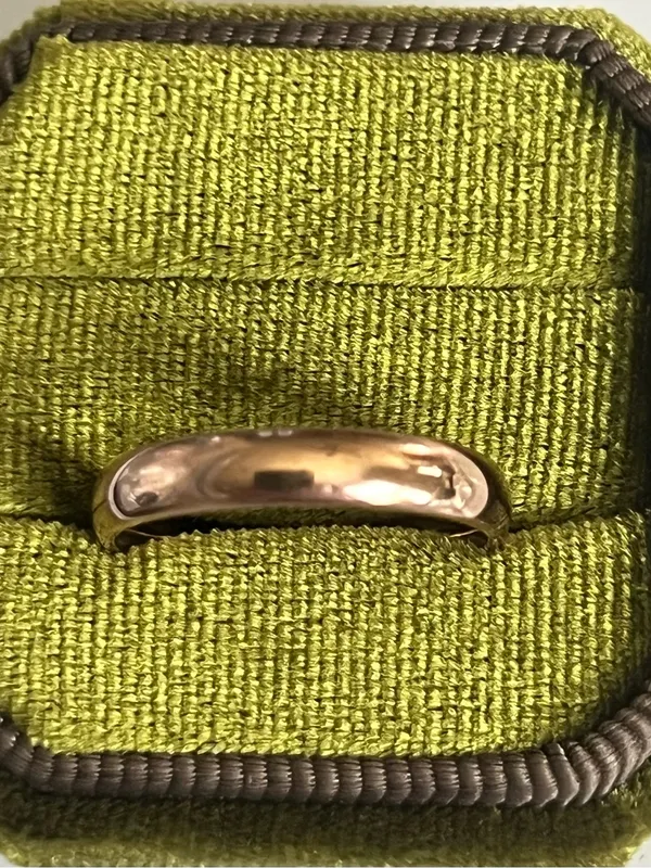 Classic/Sleek Titanium Steel Rose Golden Polished Finish 4mm Band Size 9 - Image 3