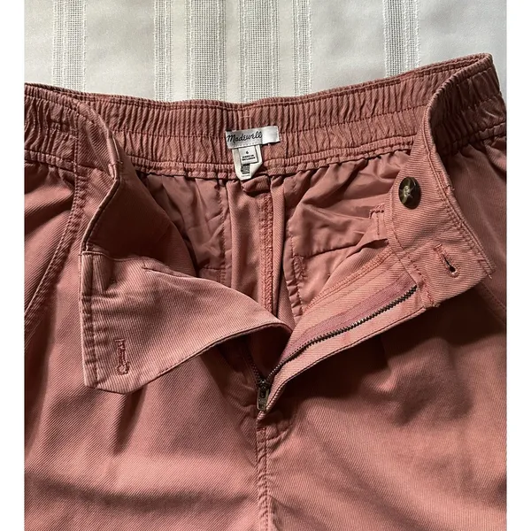 Madewell The Neale Straight-Leg Pant Drapeweave Dried Rose 6 EUC Wide Fit - Image 15