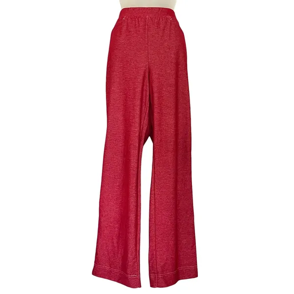 Vintage Weekenders Red Denim Knit Track Suit Set: Zipper Jacket & Leisure Pants - Image 11