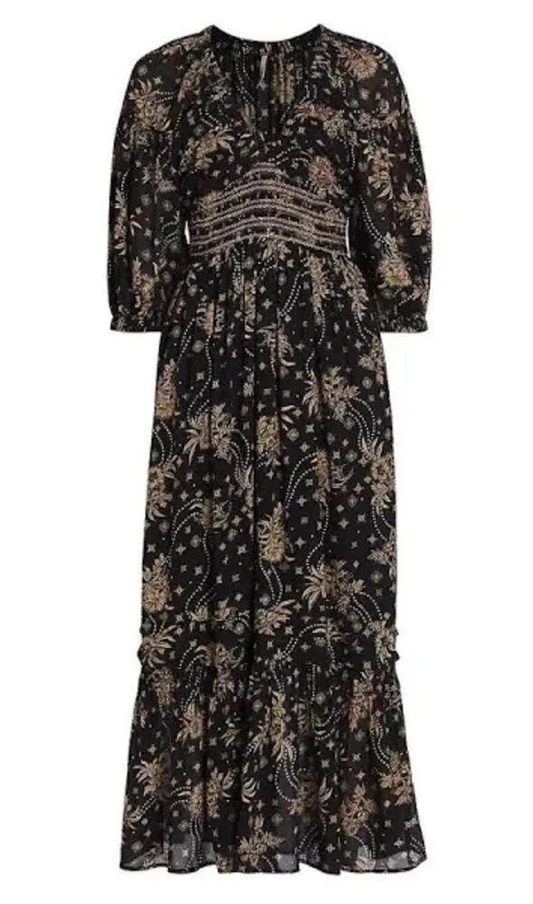 NWT Free People Women's Golden Hour Maxi Dress Black size XS - Image 2