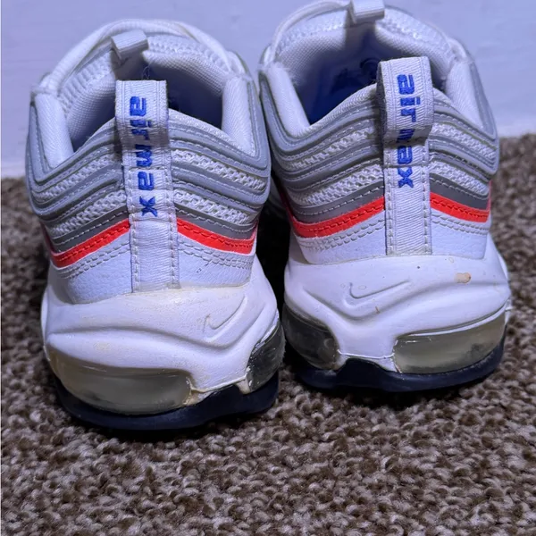 Nike Air Max 97 Essential Flash Crimson Silver Women's 7.5 CZ6087-101 White - Image 4