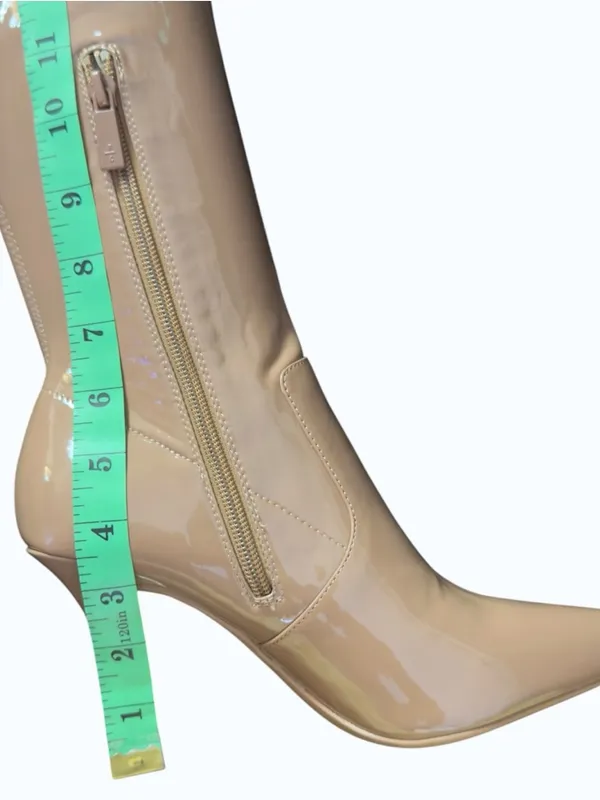 Kenneth Cole Tan Romi OTK Thigh High Over The Knee Stiletto Heel Boot Size 8 - Image 6