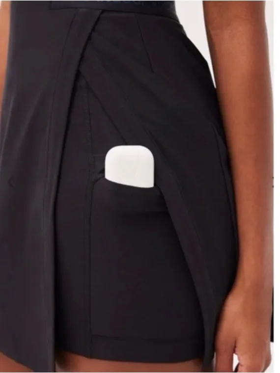 NWT Outdoor Voices Court Dress XS Black Cutout Tennis Skort Preppy Pickleball - Image 7