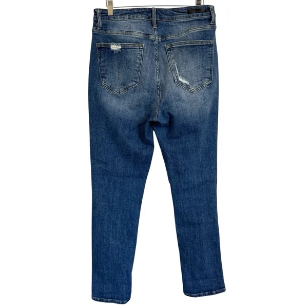 Risen Jeans Straight Distressed Ankle Women’s Jeans Size 30/11 - Image 4