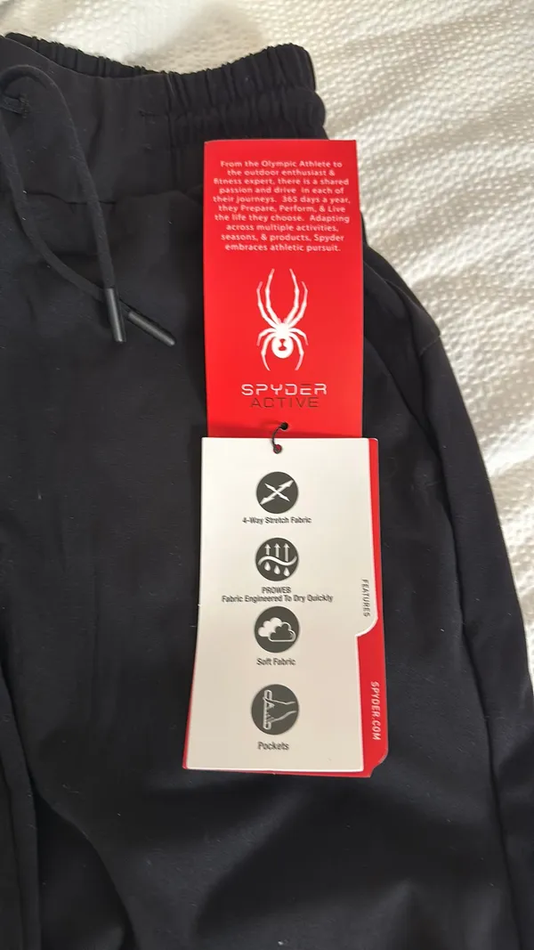 Spyder Active XS black Pants NWT - Image 4