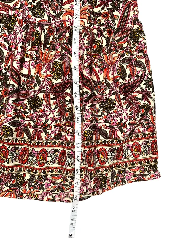 Anthropologie Boemo Boho Floral Paisley Print Bell Sleeve Tiered Maxi Dress S - Image 8