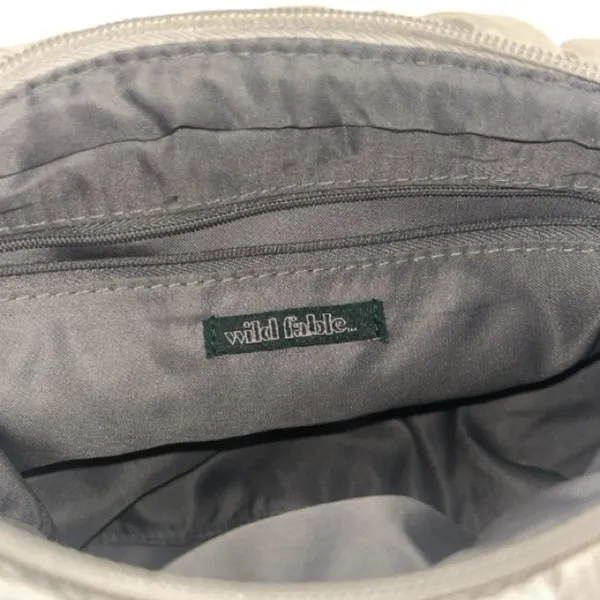 Wild Fable Quilted Puffer Shoulder Bag Cream Ivory EUC - Image 4