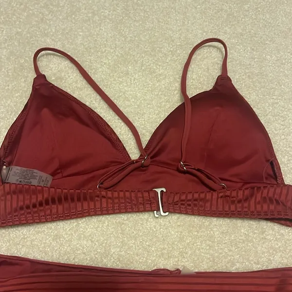 Burgundy two piece swimsuit - Image 4