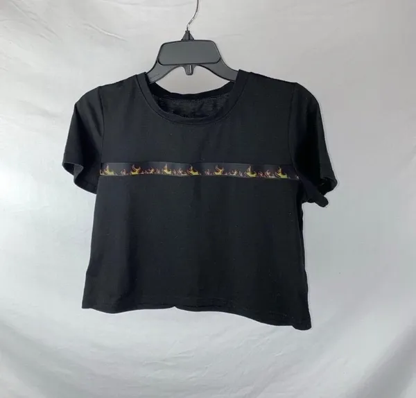NEW Fire Tshirt Black - Image 4