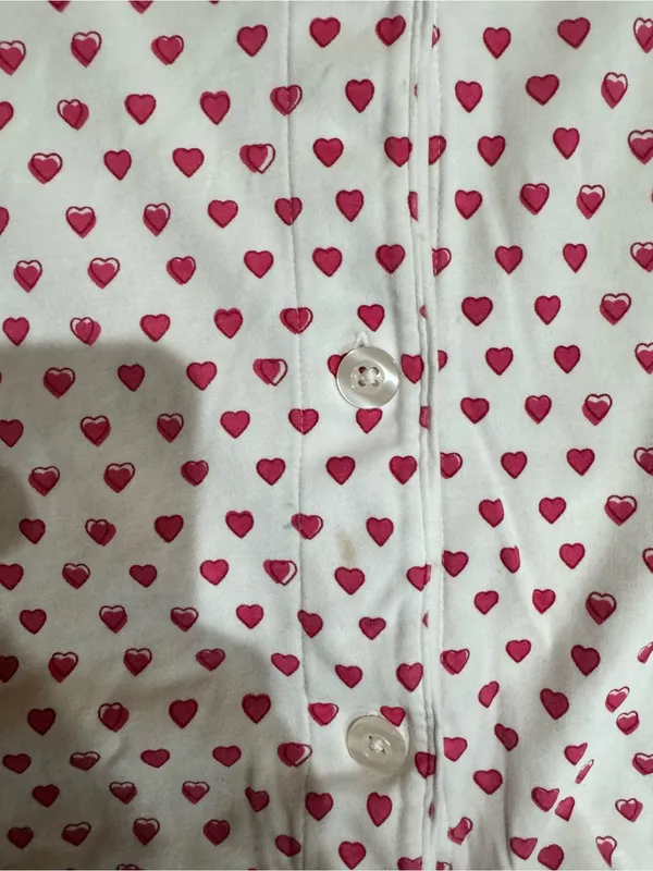 Roller Rabbit Pink Polo Heart Pajama Top Size Large - Image 3
