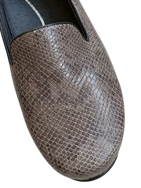 Like New Dansko Leather Aimee Loafers Snakeskin Size 9 - Image 7