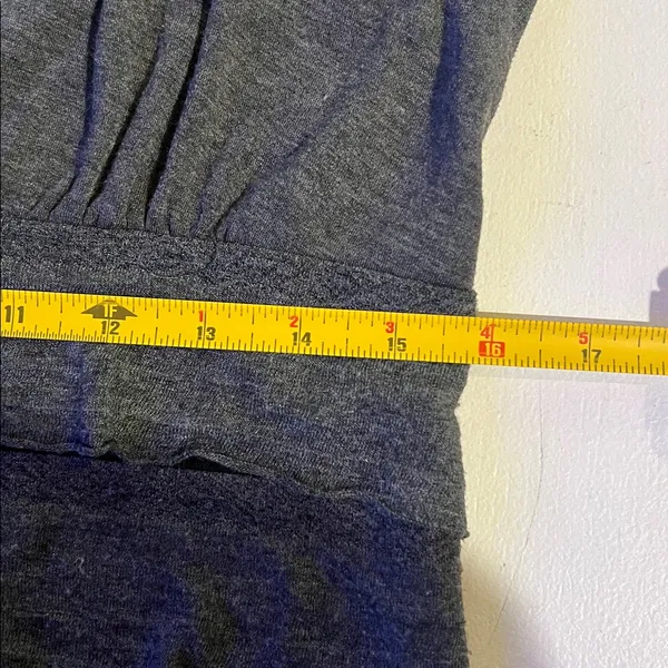 Max studio tiered dress gray women’s size L long - Image 11