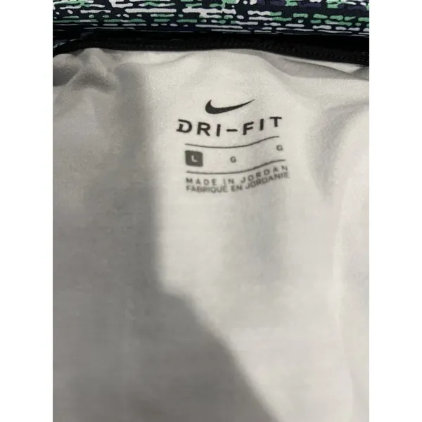 Nike Pro Dri-FIT Warm Womens M Quarter Zip Pullover Blue Green Linear NWT - Image 7