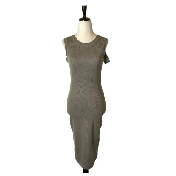 Prana Tan Mink‎ Heather Crew Neck Sleeveless Becksa Dress Size XS - Image 2