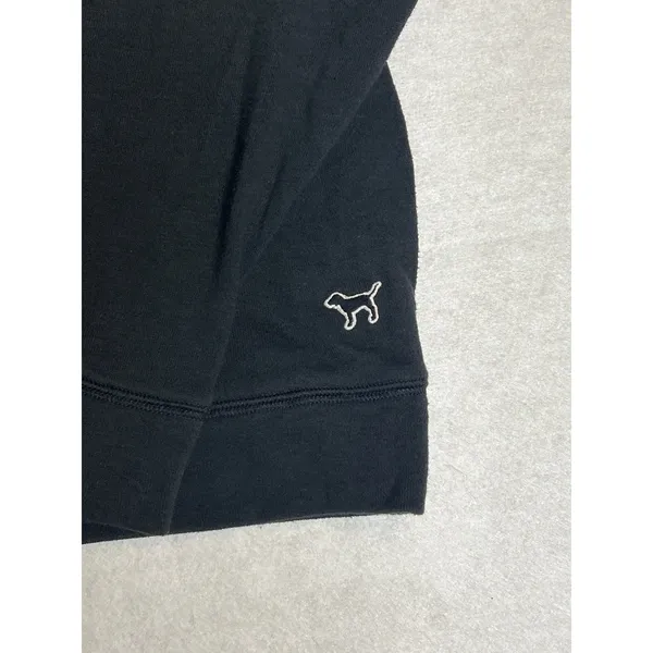 Victoria‎ Secret PINK 5th & Ocean US Army 1/4 Zip Sweatshirt Black Small GUC - Image 4