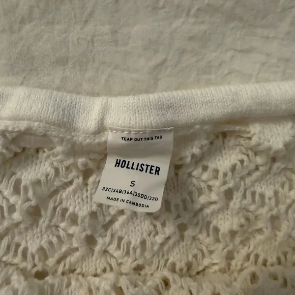 Hollister Crochet Mini White Skirt - Image 3