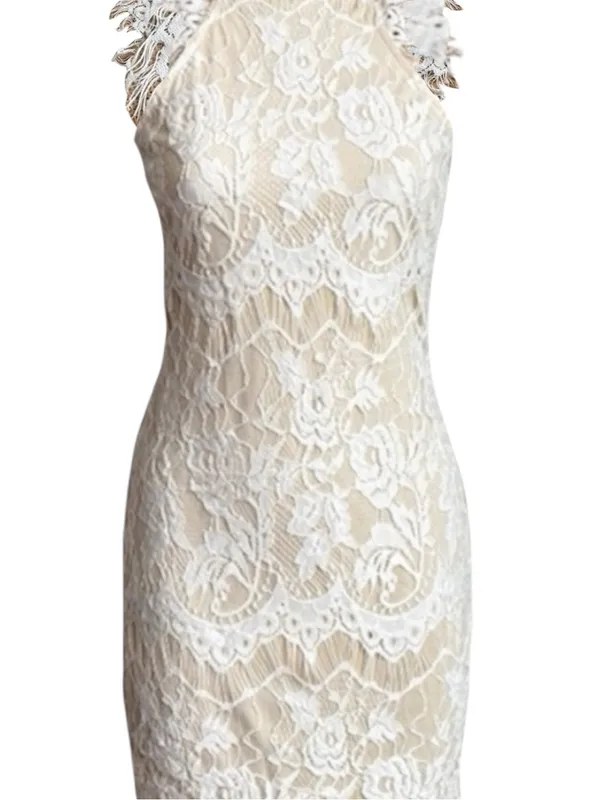 Bohemian Chic Ivory Lace Maxi Dress - Image 2