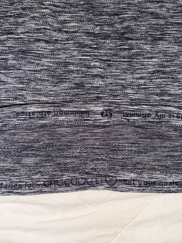lululemon athletica Women's Heathered Black Short-Sleeve Crew - Image 3