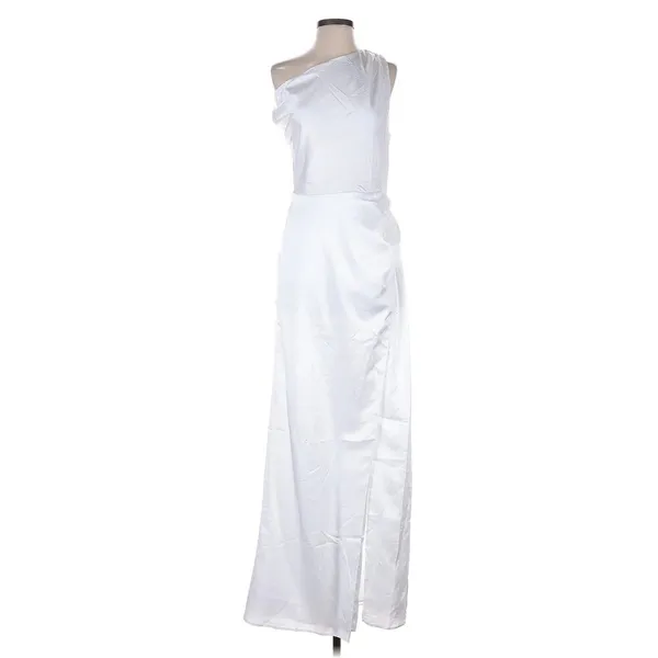 Show Me Your Mumu Jodie Bridal Dress in Ivory Luxe Satin S NWT - Image 4